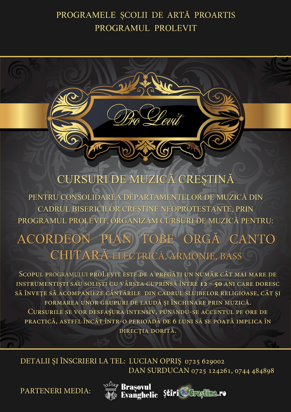 Cursuri de muzică creștină