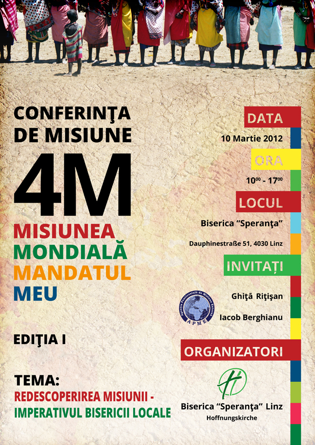 Conferința de Misiune 4M – Misiunea Mondială Mandatul Meu