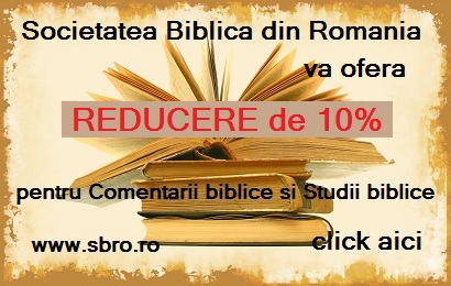 Reducere de 10% pentru cărțile din categoria “Comentarii” și “Studii biblice”