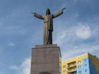 Prima statuie a lui Isus Cristos ridicată în Rusia