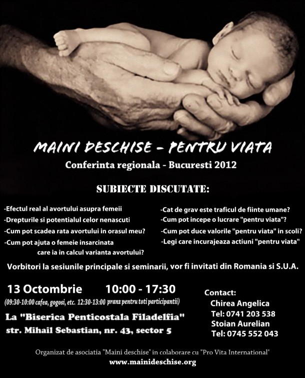 Conferinţa “Mâini deschise pentru viaţă”, Bucureşti