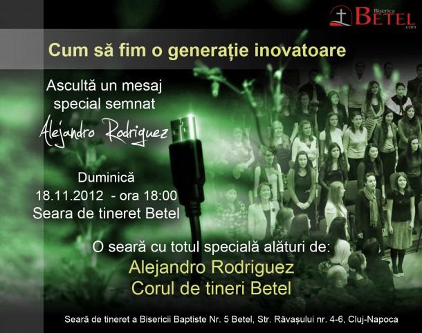 Seară specială de tineret cu Alejandro Rodriguez