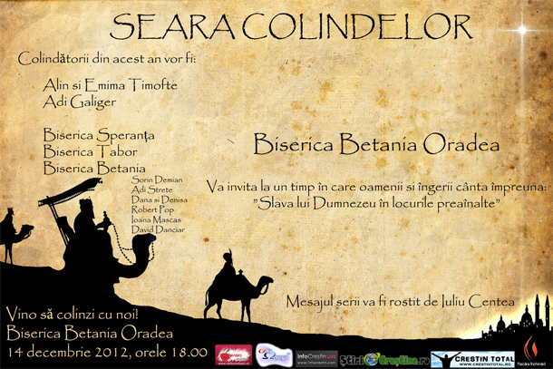 Seara colindelor la Biserica “Betania” Oradea