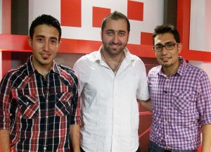 Foto: Nour Botros, Michel şi John Shabo