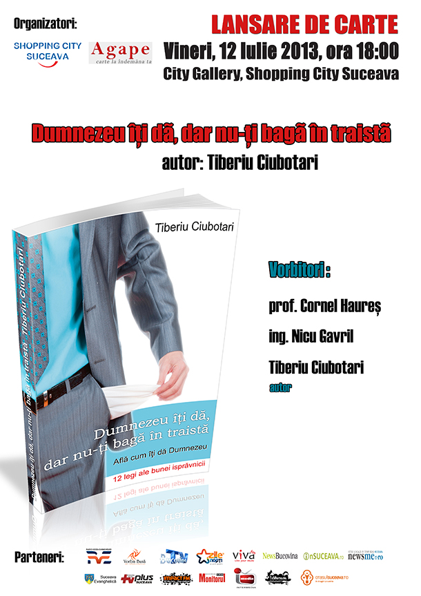 Lansarea cărţii “Dumnezeu îţi dă, dar nu-ţi bagă în traistă”
