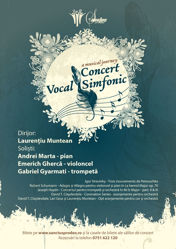 Concert Vocal-Simfonic susținut de Corul și Orchestra Sanctus Pro Deo