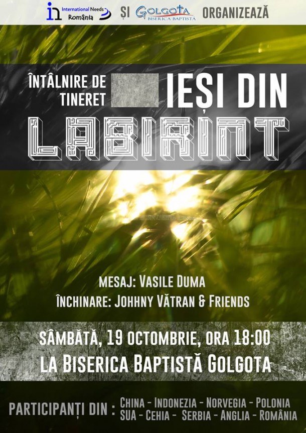 Ieși din labirint – Întâlnire tineret la Arad