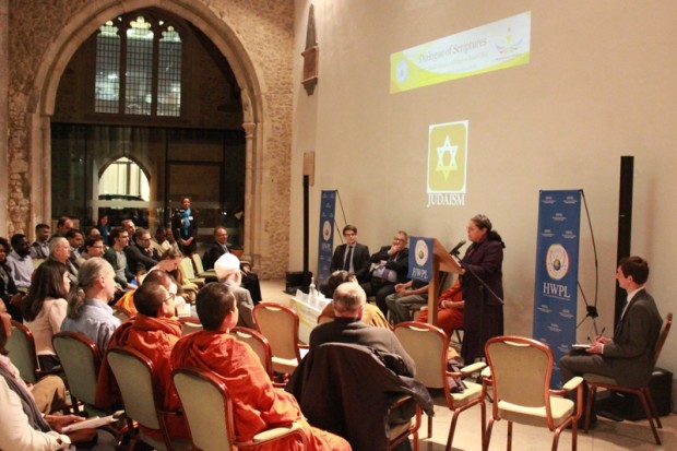 1 A Representative of Judaism is Deliveringaspeech at WARP Office Meeting in the UK