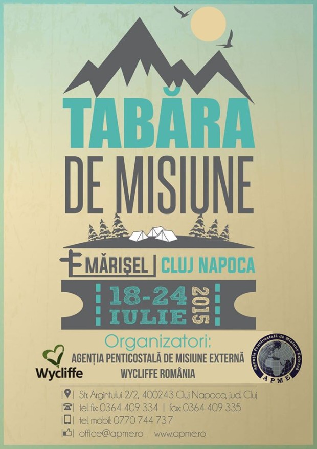 Tabăra de Misiune la Mărișel, Cluj Napoca