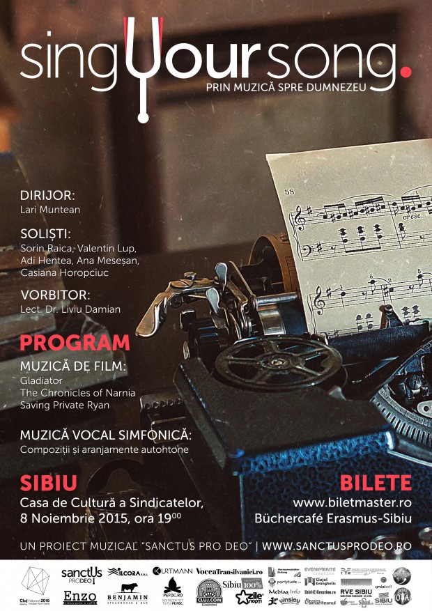 SING YOUR SONG 2015 – “Prin muzică spre Dumnezeu”