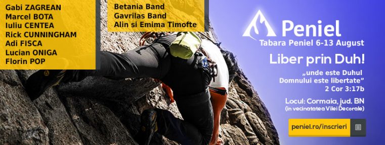 Tabara Peniel 2016 cu tema “Liber prin Duh”
