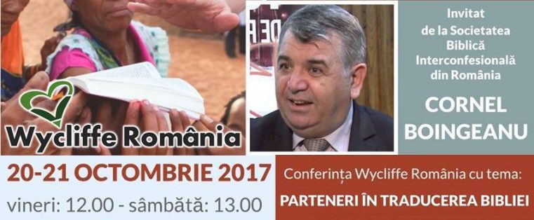Conferinţa Wycllife România: “Parteneri în traducerea Bibliei” la Sibiu