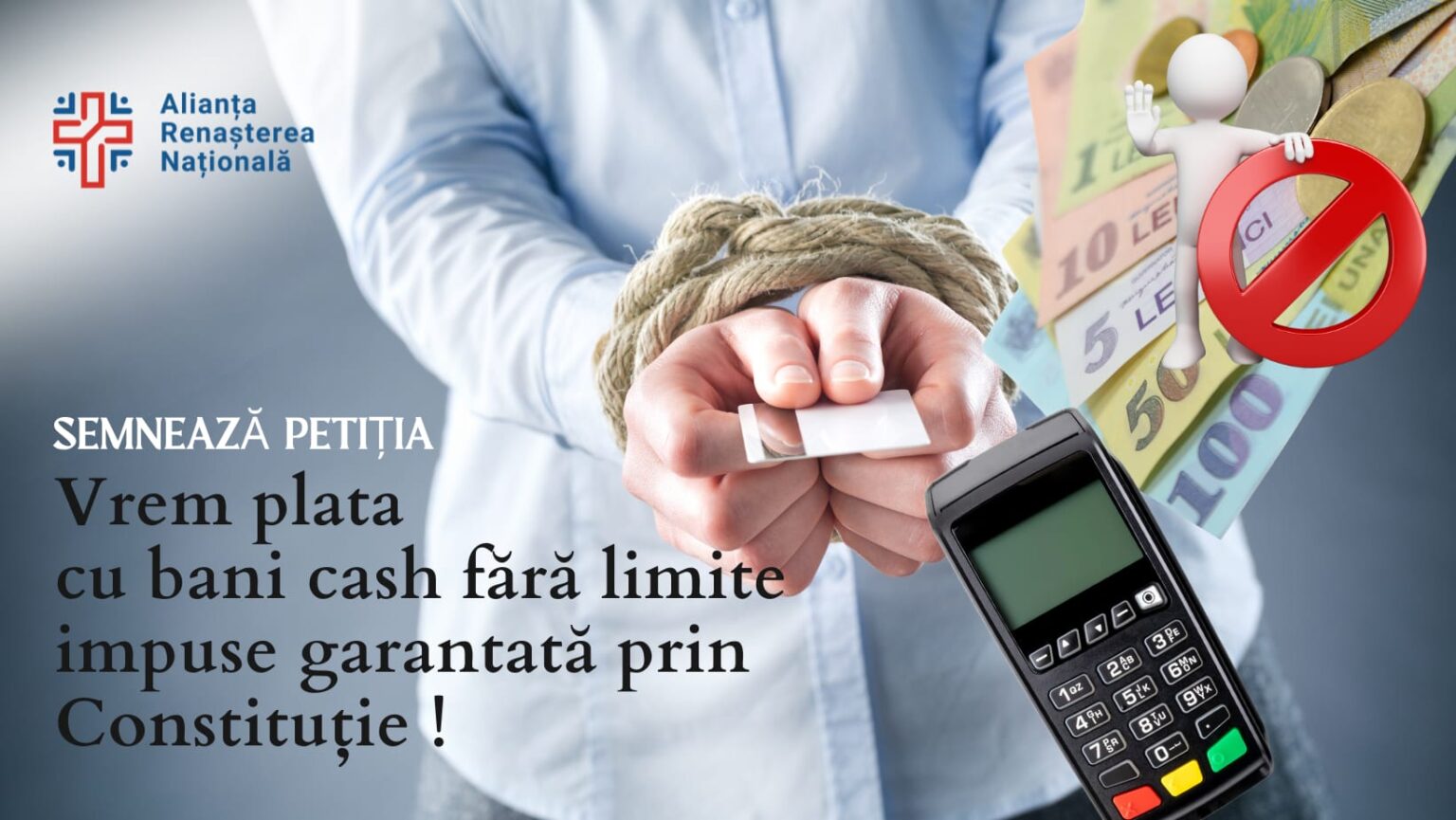 PETIȚIE AFR: Plata cu bani cash garantată prin Constituție!
