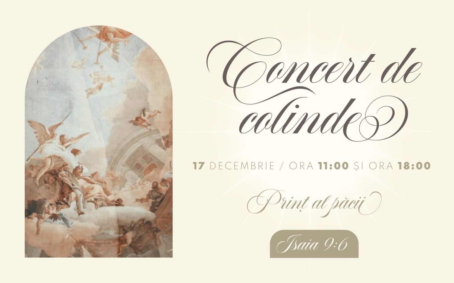 Concert de Colinde: „Prinț al Păcii” la Galați