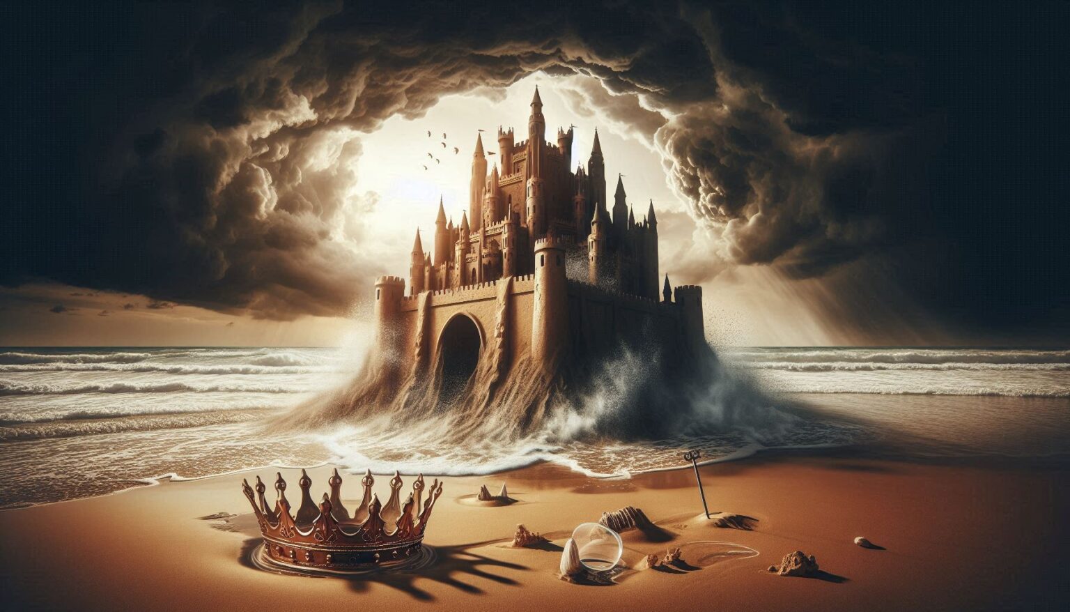 Regele în palatul de ceară construit pe temelia unui nisip mișcător